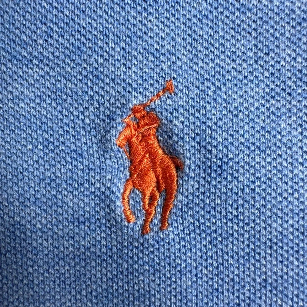 Polo Ralph Lauren Polo Shirt Mens XL Extra Large Blue Custom Fit Pony Logo Pique